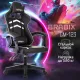 Игровое геймерское кресло Brabix GM-123 533191 черный/белый