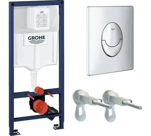 Унитаз подвесной AM.PM Sunny Flashclean C85C1701SC + GROHE Rapid SL 38721001