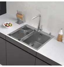 Кухонная мойка ARFEKA Eco AR мойка 600*500, коландер G, дозатор Satin Decor