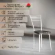Стул Mio Tesoro Сигма черный/белый