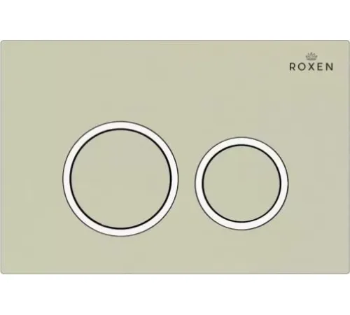 Унитаз подвесной Roxen Martin в комплекте с инсталляцией StounFix Dual Fresh 6 в 1 968511 кнопка: пастель бежевый