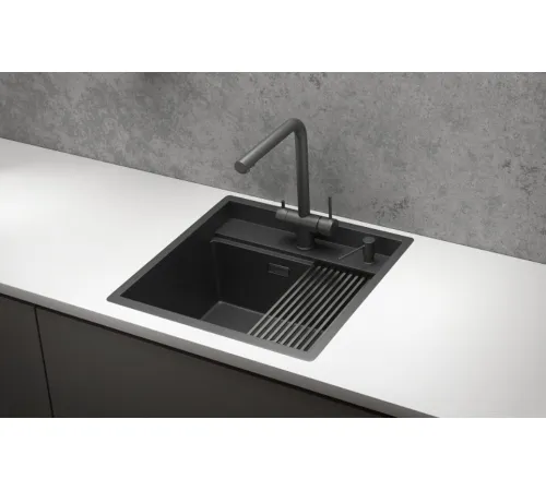 Кухонная мойка Granula KS-5051 черный матовый