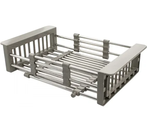 Кухонная мойка Schtoff Best Premium Silver 6050 + коландер KR-1 GREY + дозатор SD-1 SILVER