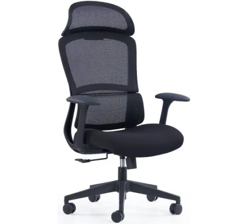 Офисное кресло SitZone CH-555A сетка/ткань, черный