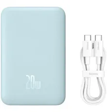Внешний аккумулятор Baseus Magnetic Mini Wireless Fast Charge Power Bank 10000mAh 20W голубой