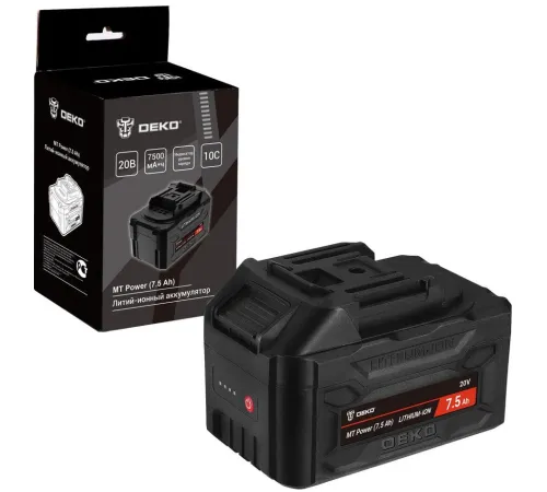 Аккумулятор Deko MT Power 084-1067 20В/7.5 Ач