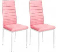 Стул Mio Tesoro Джия DC-060KD 2 шт, розовый/белый