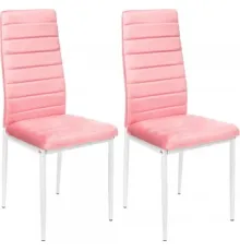 Стул Mio Tesoro Джия DC-060KD 2 шт, розовый/белый