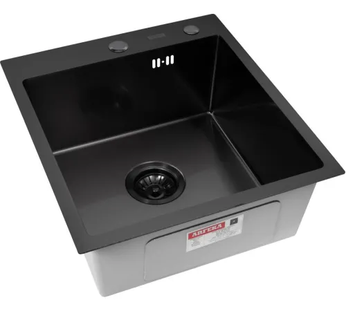 Кухонная мойка ARFEKA AF 450*505 Black PVD Nano