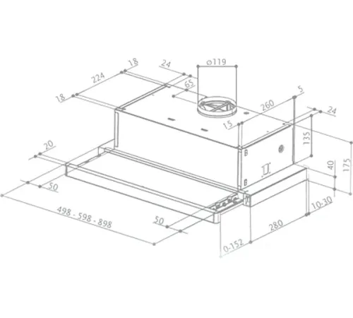 Кухонная вытяжка Faber Flox Glass BK A50 315.0567.355