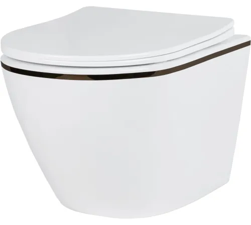 Унитаз подвесной Roxen Antares Black в комплекте с инсталляцией StounFix Dual Fresh 6 в 1 968427 кнопка: сатин