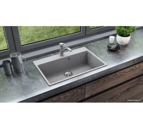 Кухонная мойка Ulgran Quartz Forte 760 уголь