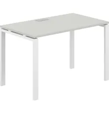 Офисный стол Norden 120х70х75 SG.204.SH.63.WH белый/серый бархат