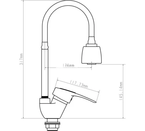 Смеситель Econoce EC0291WT