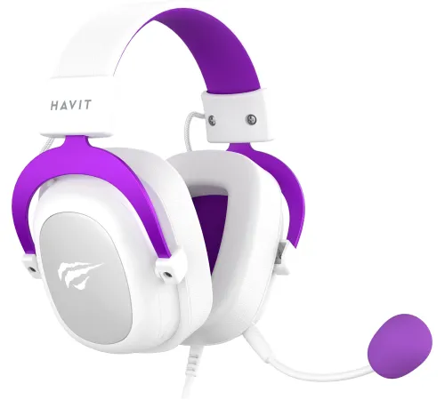 Наушники Havit Gamenote H2002d белый/фиолетовый