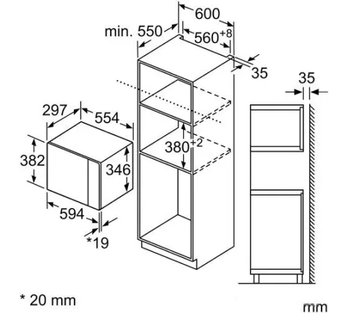 Микроволновая печь Bosch BFL524MB0