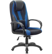 Кресло Brabix Rapid GM-102 черный/синий