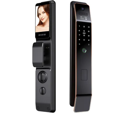 Дверной замок Roome Tuya 3D face intercom Lock 3D face-1 черный