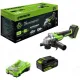Угловая шлифмашина Greenworks AG590 3201007CUB с 1-им АКБ, сумка