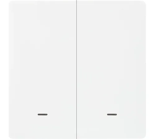 Выключатель Hommyn zigbee 2 клавиши SWZBNN02W без нейтрали