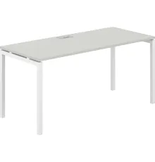 Офисный стол Norden 160х70х75 SG.206.SH.44.WH белый/серый бархат