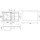 Кухонная мойка  Granula 7802 черный