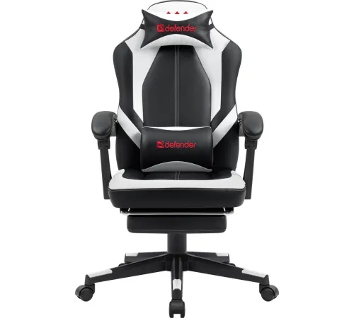 Игровое геймерское кресло Defender Apollo черный/белый