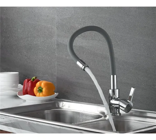 Смеситель Ledeme H98 L4898-9 серый/хром