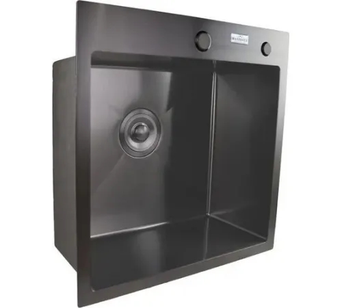 Кухонная мойка MARRBAXX B5050-R Decor черный/графит