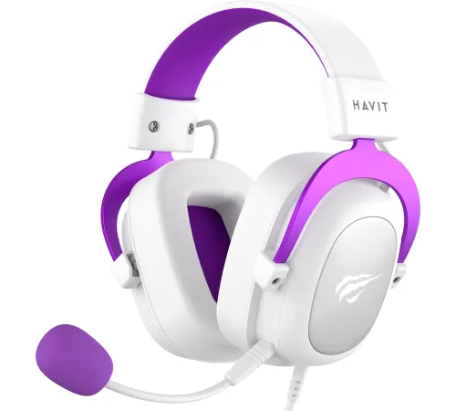 Наушники Havit Gamenote H2002d белый/фиолетовый