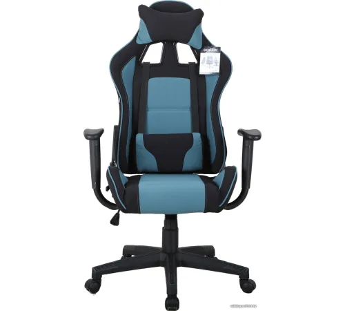 Игровое геймерское кресло Brabix GT Racer GM-100 черный/голубой