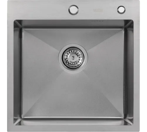 Кухонная мойка ARFEKA Eco AR 500*500 Satin Decor Volcanic Rock