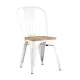 Стул Stool Group Tolix wood белый глянцевый