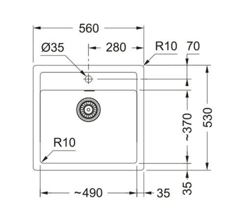 Кухонная мойка Franke Sirius SID 610 610-49 114.0571.487 серый