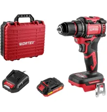 Дрель-шуруповерт Wortex BD 2025 DLi ALL1 1329835 с 1-им АКБ, кейс
