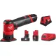 Дельташлифмашина Milwaukee M12FDSS-422X 4933479681 с 2-мя АКБ 2 Ач, 4 Ач