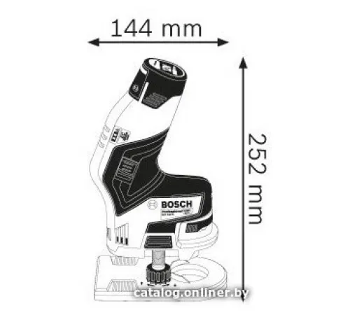 Кромочно-петельный фрезер Bosch GKF 12V-8 Professional 06016B0000 с 2-мя АКБ и кейсом