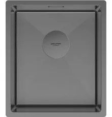 Кухонная мойка Paulmark Next 38 UNI PM213844-GM черный/вороненая сталь
