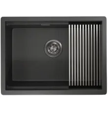 Кухонная мойка Granula KS-6045U черный матовый