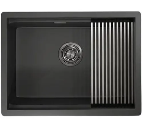 Кухонная мойка Granula KS-6045U черный матовый