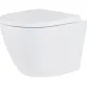 Унитаз подвесной Roxen Antares в комплекте с инсталляцией StounFix Dual Fresh 6 в 1 968050 кнопка: брашированное золото