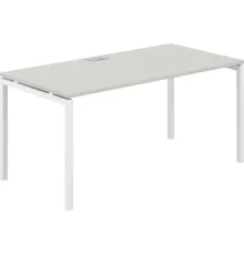 Офисный стол Norden 160х80х75 SG.209.SH.44.WH белый/серый бархат