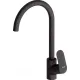 Кухонная мойка Berge BR-5850 + смеситель AM.PM Like F8007122 черный
