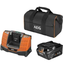 Аккумулятор с зарядным устройством AEG Powertools SEТL1840SHD 4935478944 18В/4 Ah + 18В, сумка