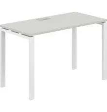 Офисный стол Norden 120х60х75 SG.201.SH.63.WH белый/серый бархат