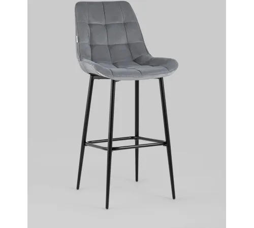 Стул Stool Group Флекс велюр барный серый
