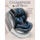 Детское автокресло Amarobaby Champion Isofix AMARO-2008CH-Se/Si серый/синий