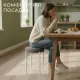 Табурет Mio Tesoro Гамма круг графит/белый