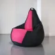 Кресло-мешок Mio Tesoro Груша Kombo XXL GF-130x85-CHF черный/фуксия