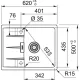 Кухонная мойка Franke Centro CNG 611/211-62 Fragranite 114.0639.680 миндаль